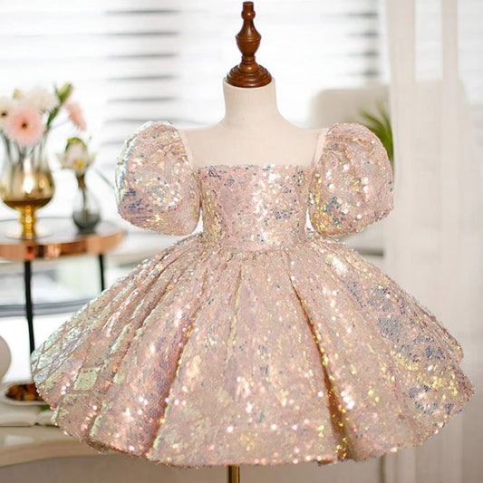 Sequin Fluffy Birthday Party Dress