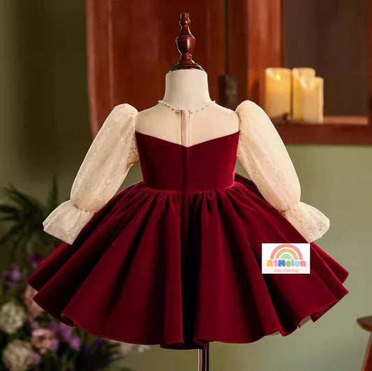 Fluffy Sequin And Beaded Birthday Party Dress