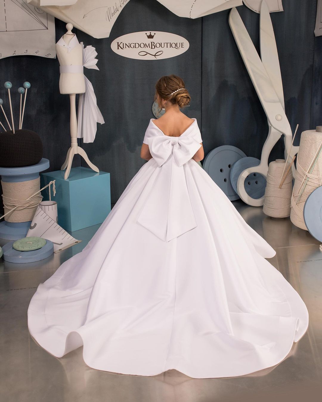 Beautiful Party Dress With High Low Trail