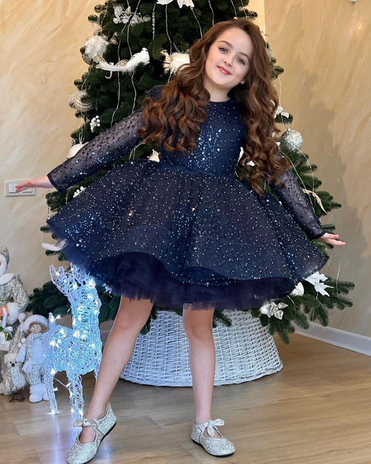 Beaded Fluffy Birthday Party Dress