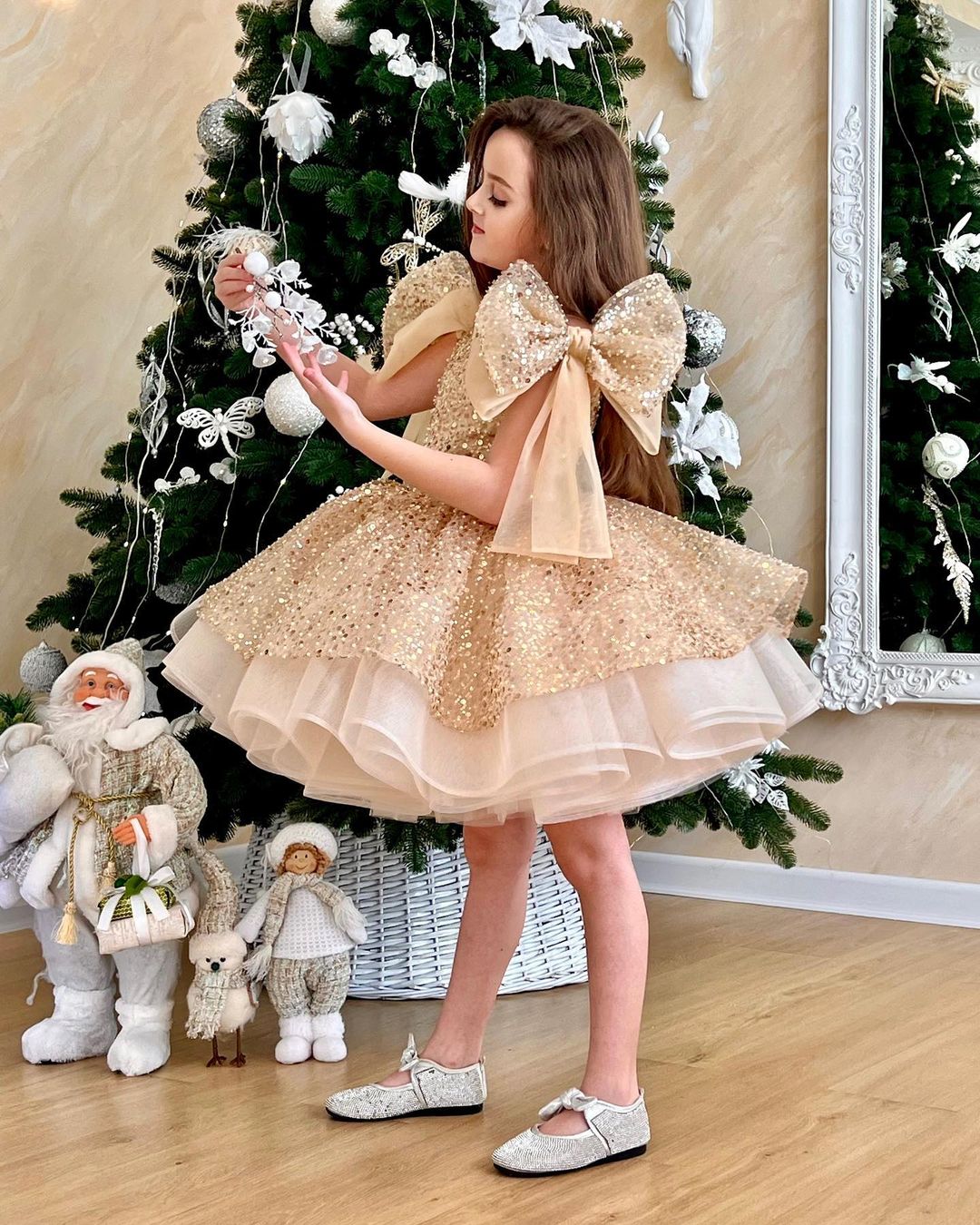 Beaded Fluffy Birthday Party Dress