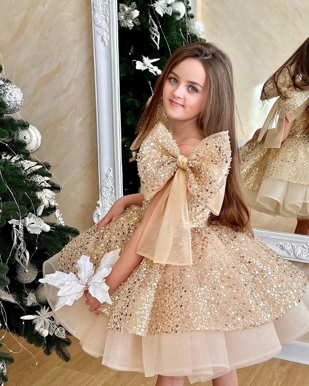 Beaded Fluffy Birthday Party Dress AtMelon Beaded Fluffy Birthday Party Dress AtMelon