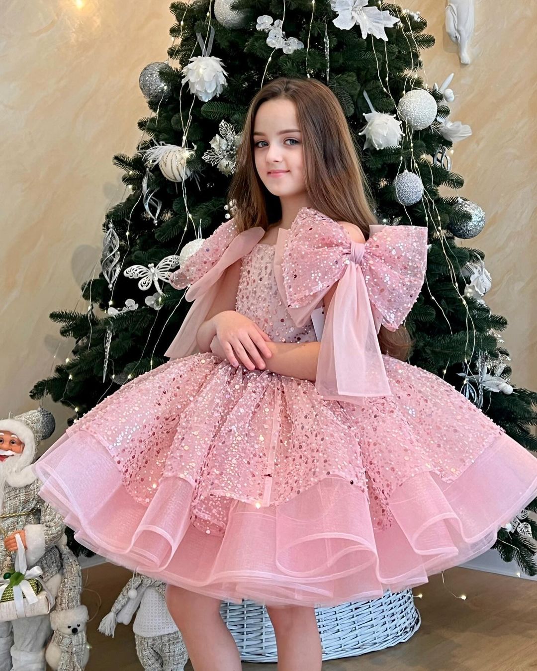 Beaded Fluffy Birthday Party Dress