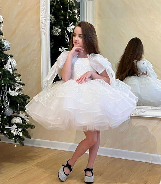 Beaded Fluffy Birthday Party Dress