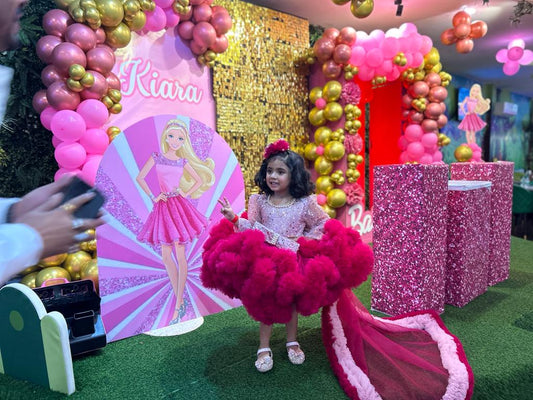 Fluffy Birthday Party Dress With Tail