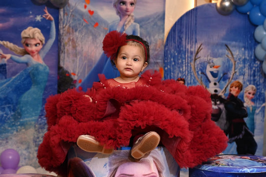 Beaded Fluffy Birthday Party Dress