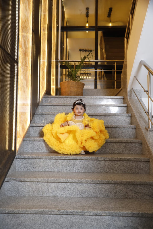 Beaded Fluffy Birthday Party Dress