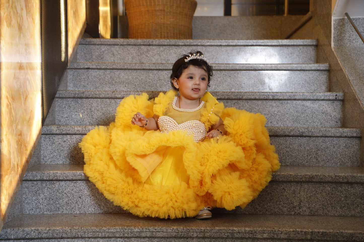 Beaded Fluffy Birthday Party Dress