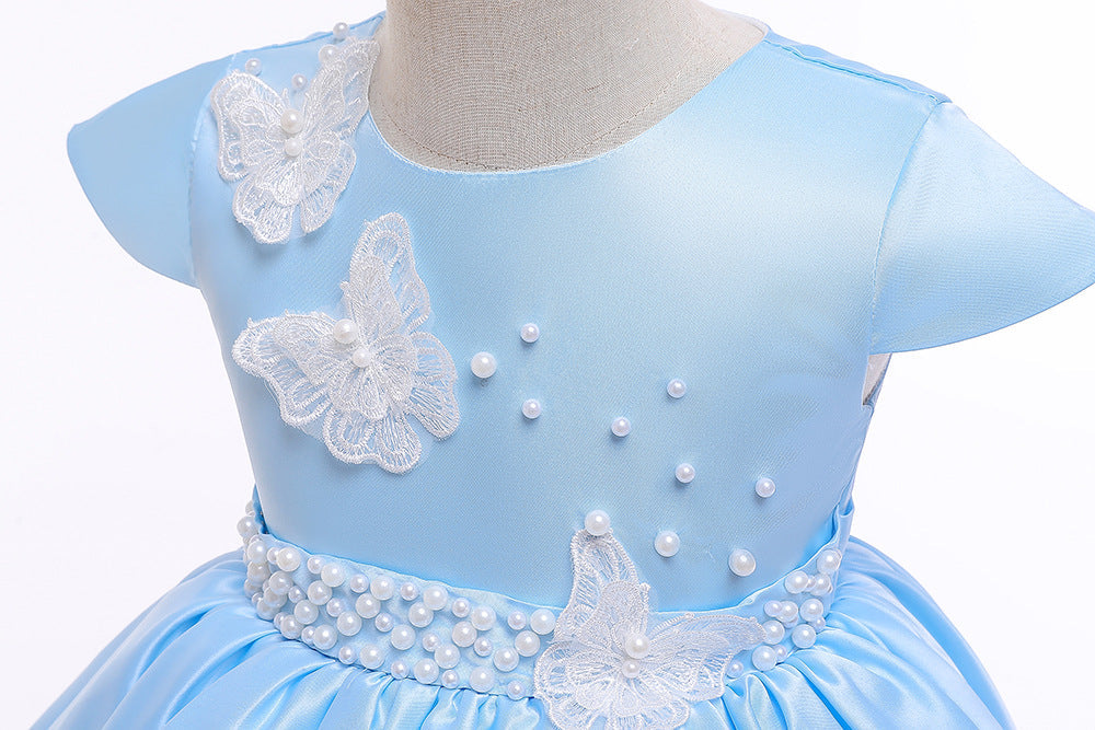 Butterfly Multilayer Fluffy Birthday Party Dress