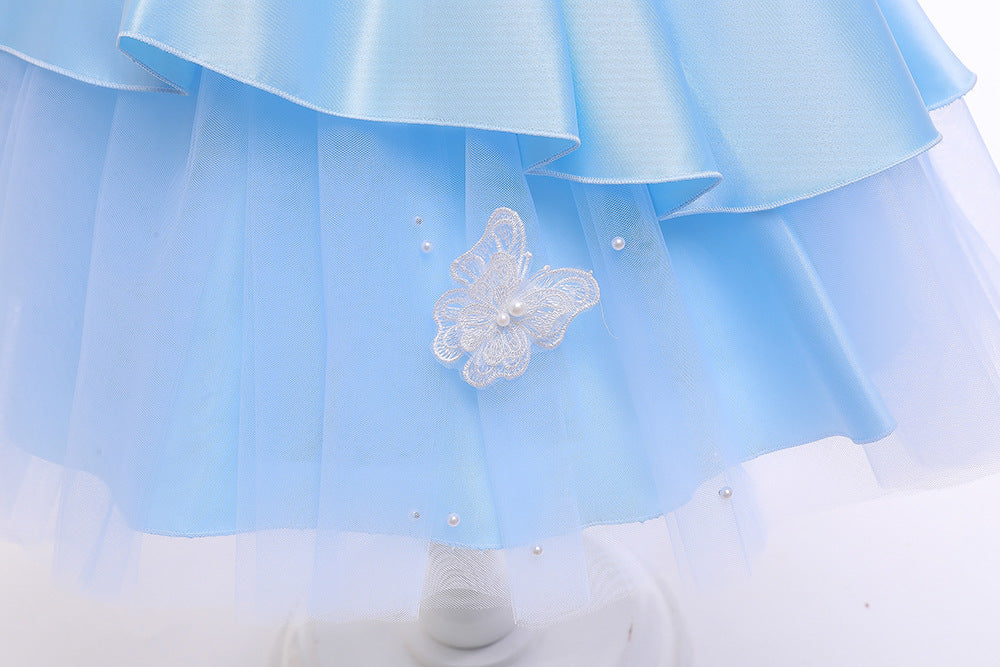 Butterfly Multilayer Fluffy Birthday Party Dress