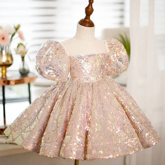Sequin Fluffy Birthday Party Dress