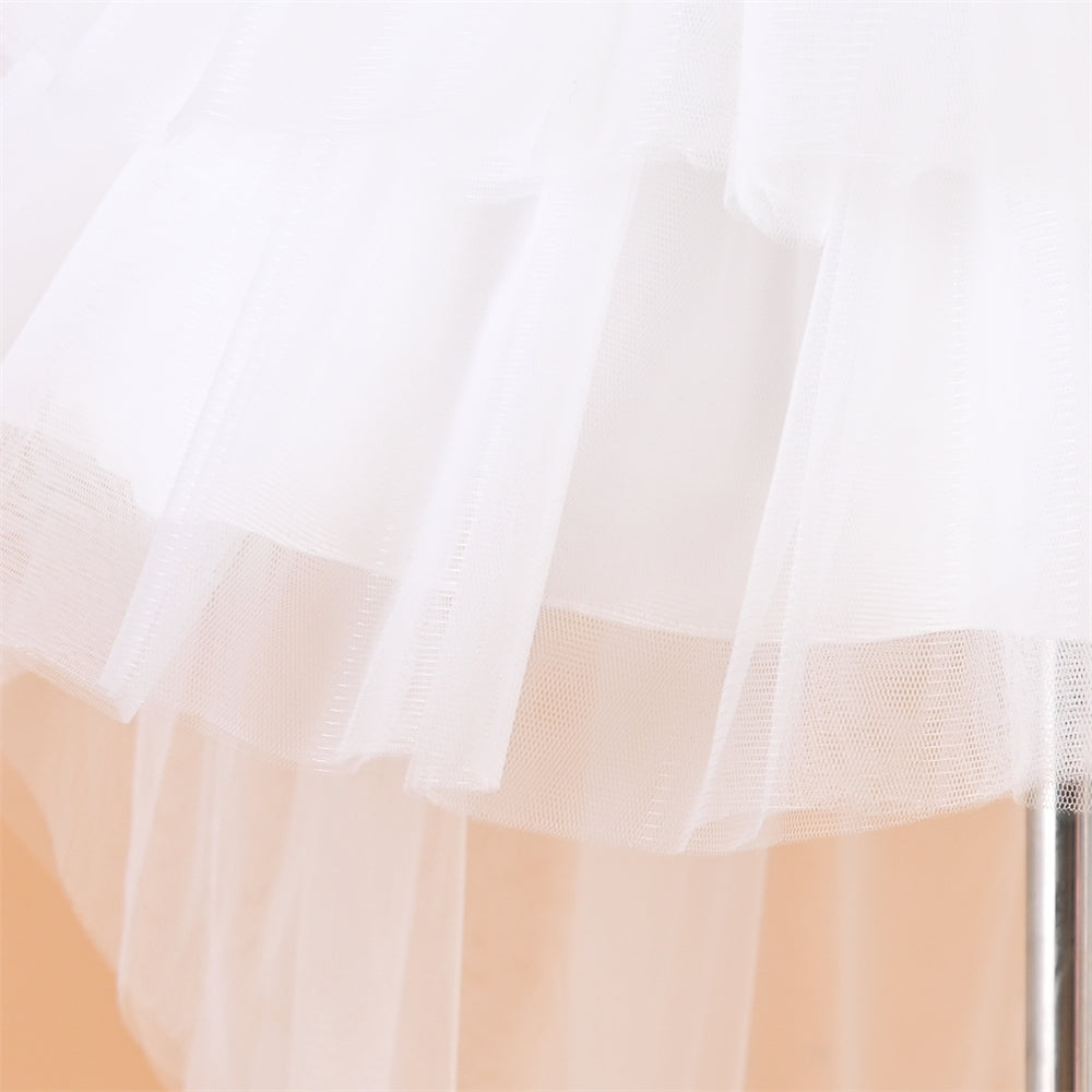 Beautiful Multi Frill Dress With Tail
