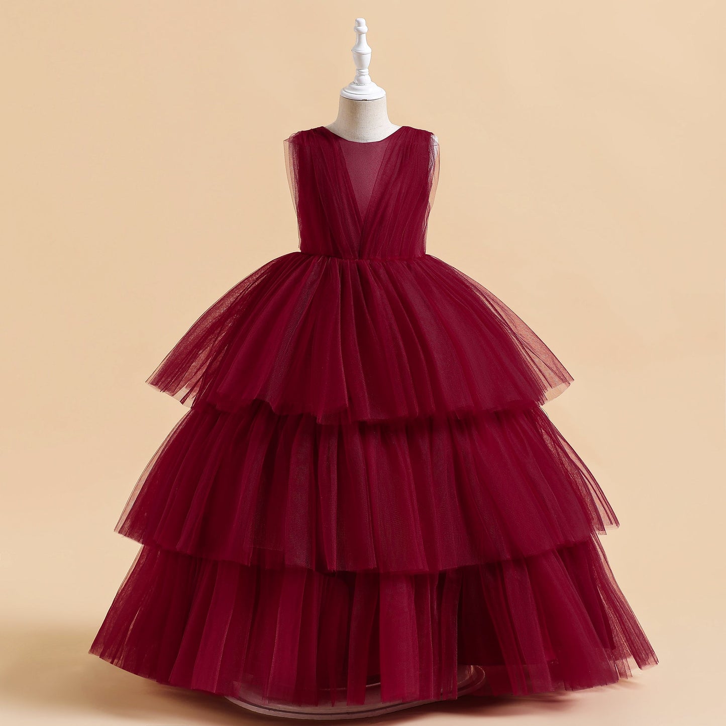 Full Length Multi Frill Birthday Party Dress
