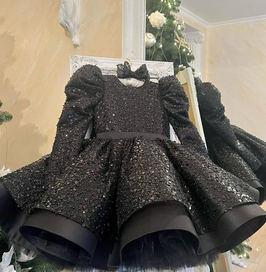 Beaded Fluffy Birthday Party Dress