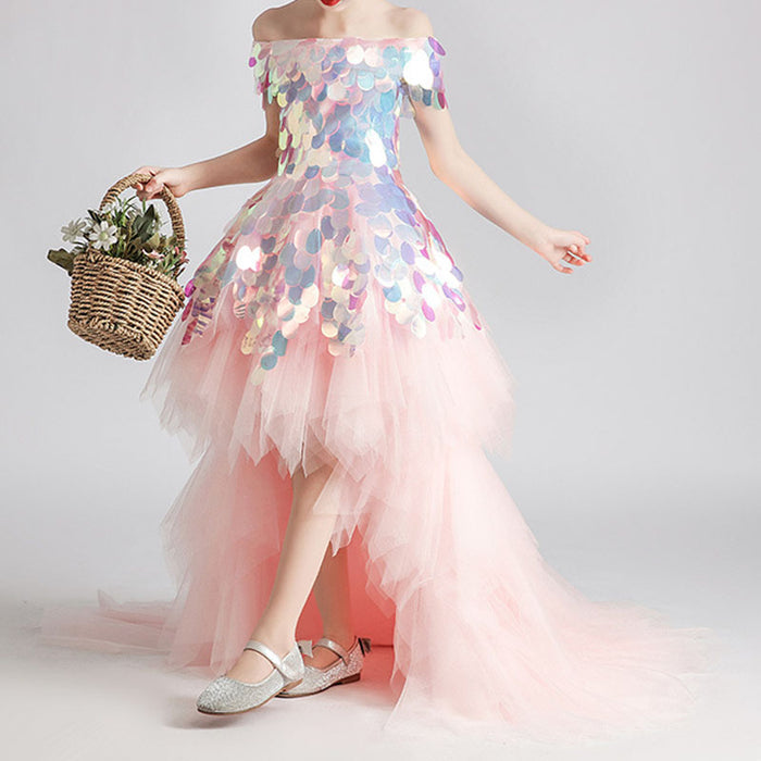 Beautiful Party Dress With Tail